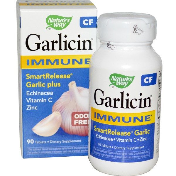 Garlicin CF (90 Tabs) | Odor-Free Garlic Nature's Way